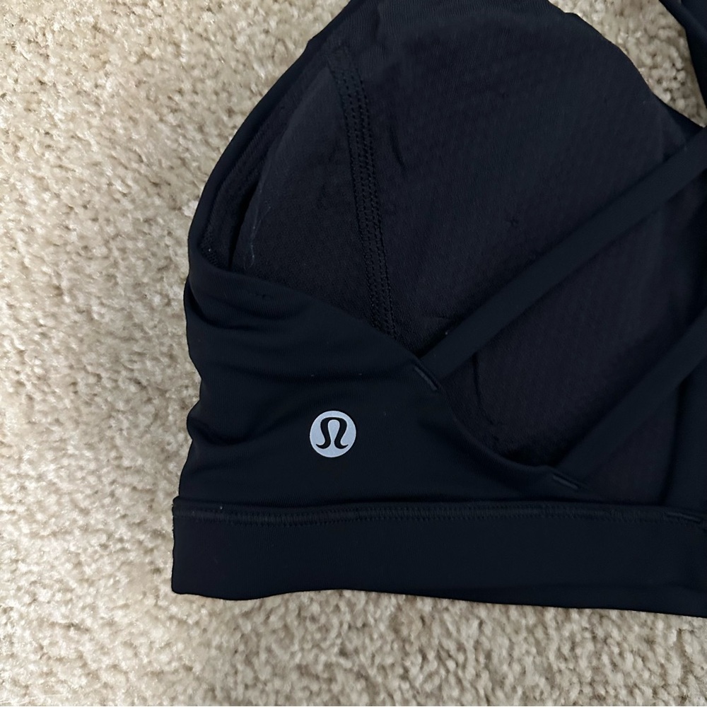 Lululemon‎ Free To Be Serene Bra in Black Size 8 VGUC - Picture 3 of 6